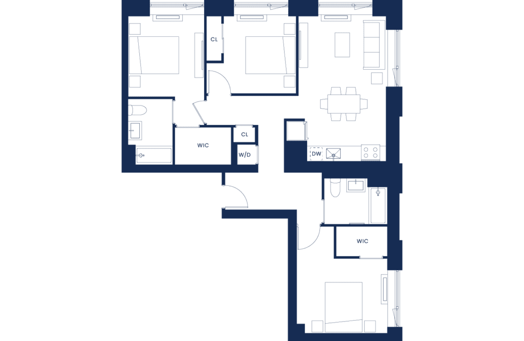 Lux 3 Bedroom East Tower Floors 11-12
