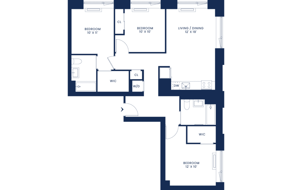 Lux 3 Bedroom East Tower Floors 11-12