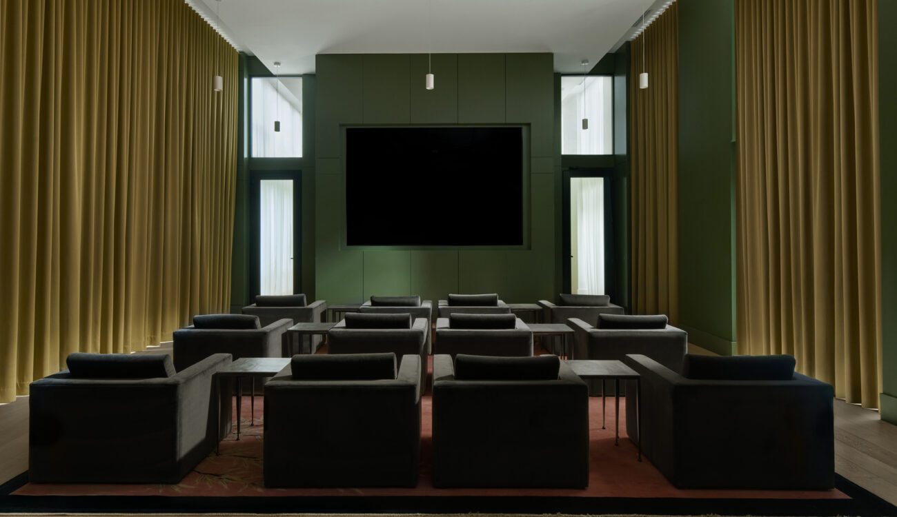 Theater Room at Jasper Hunters Point in Long Island City