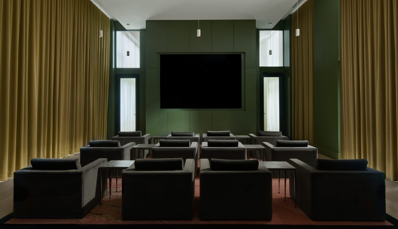 Theater Room at Jasper Hunters Point in Long Island City